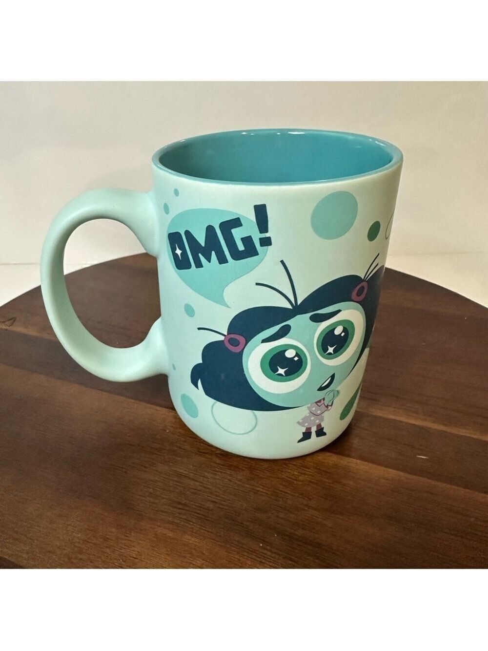 Disney Pixar Inside Out Disgust Mug 16oz You’re So Lucky Green Teal